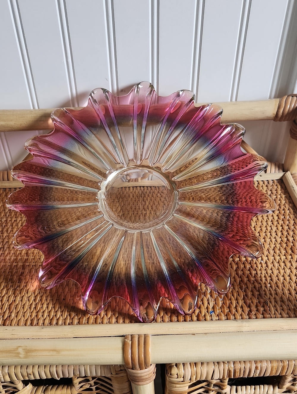Federal Glass Celestial Marigold Plate